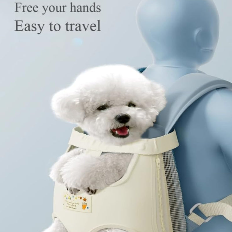 Breathable Dog Carrier Backpack Adjustable Chest Harness For Small Pets Portable Outdoor Cat Dog Travel Pack