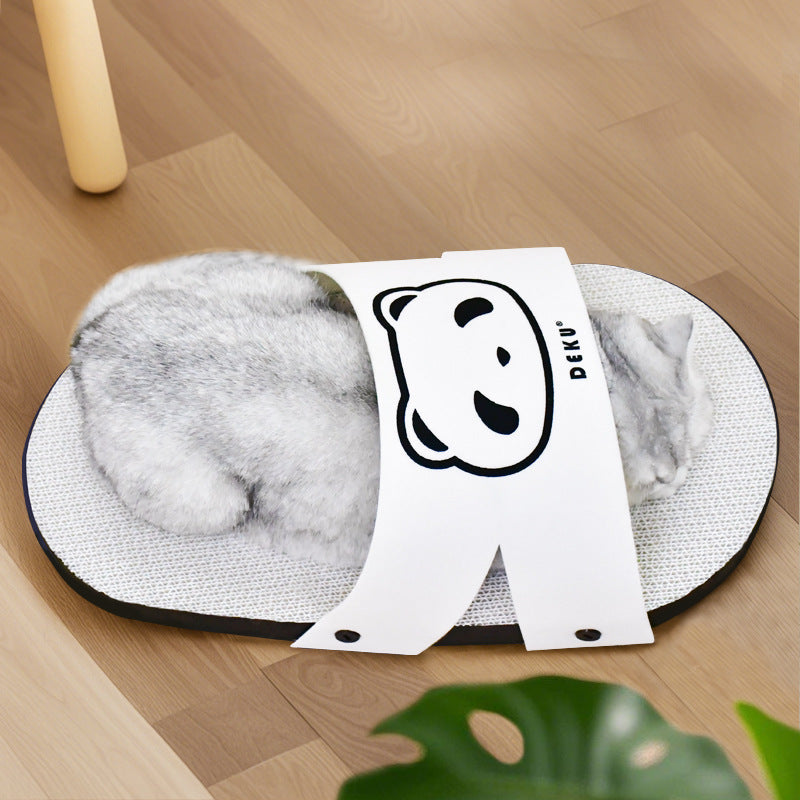 White Corrugated Paper Cat Scratch Board